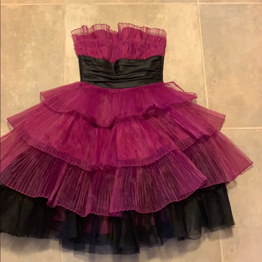 Fuchsia and black Betsy Johnson Dress